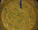 A picture of step 2 of Methi pakoda.