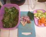 Foto langkah ke 1 dari resep Sayur bayem resep mertua.
