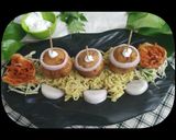 A picture of step 9 of Noodles Balls.