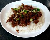 A picture of step 8 of Chinese Minced Beef and Rice.🥰#Mainmeal.