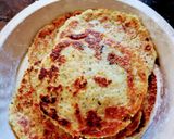 A picture of step 5 of Sabudana Vrat Parathas.