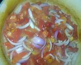 A picture of step 3 of Chicken and veggies sauce.