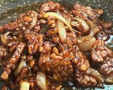 Gambar langkah 5 resipi Tempe Sira Sos Tteokbokki Manis.