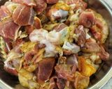 A picture of step 1 of Curryleaves Mutton Curry.