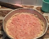 Foto del paso 7 de la receta: Tarta de jamón y queso con papas fritas, huevos
