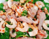 Hình bước làm 2 của món Gỏi rau má tôm thịt