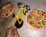 A picture of step 6 of Corn and capsicum pizza.
