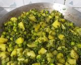 मेथी आलू मटर की सब्जी(methialoo mutter ki sabji रेसिपी चरण 3 फोटो