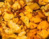 A picture of step 4 of Aloo Gobhi.