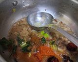 A picture of step 4 of Lauki Chana dal (no onion no garlic).