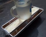 Foto langkah ke 7 dari resep Puding Tape Ketan Hijau Lapis Gula Aren.
