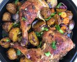 A picture of step 3 of Oven-grilled Chicken and Potato.