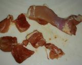 A picture of step 2 of Chicken and Mustard Green Stir-fry.