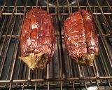 A picture of step 1 of California Farm Eggplant Dinner with Stuffed Peppers.