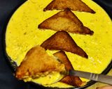 A picture of step 7 of Kesariya Shahi tukda.
