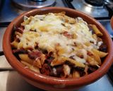 Foto del paso 8 de la receta Macarrones con tomate, longaniza y champiñones🍄