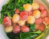 芒果火龍果麵疙瘩球的食譜步驟4照片