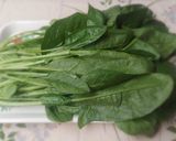 Hình bước làm 1 của món Mì Ý tôm sốt cải bó xôi