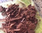 A picture of step 1 of Yumy chocolate fudge.