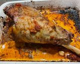 Une image de l'étape 8 de Gigot à l'ail et tomates.