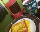 A picture of step 6 of Ham, Cheese, and Egg Sandwich 😋.