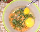 Foto langkah ke 1 dari resep Omelet sayur gulung.