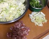 香腸高麗菜飯的食譜步驟1照片
