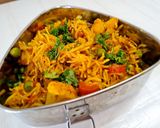 वेज पुलाव(veg pulao recipe in hindi) रेसिपी चरण 4 फोटो
