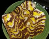Foto langkah ke 8 dari resep Bolu Kukus Motif Harimau.