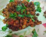 A picture of step 4 of Chana kanghou manipur style.
