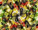 A picture of step 13 of Broccoli Pizza with Zucchini.