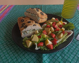 Foto del paso 11 de la receta: Ciabatta artesanal con aceitunas rellena de espinacas con queso