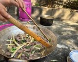 Hình bước làm 4 của món Thịt bê xào măng