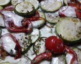 Foto del paso 3 de la receta: Colchón de vegetales 🥒🍆🌶🥔