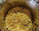 A picture of step 4 of Murmure bhadang(puffed murmure chiwda).