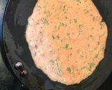 A picture of step 4 of Wheat bran and oats uttapam.
