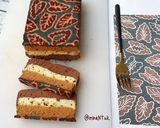 Foto langkah ke 12 dari resep Cake Kukus Cokelat Moka Batik.