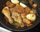 Foto langkah ke 5 dari resep Tempe Ayam Telor Balado.