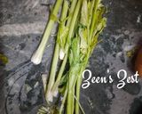 A picture of step 1 of Spinach Potato and Celery Soup.