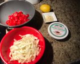 A picture of step 1 of Chicken Milanese.