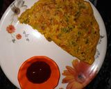 A picture of step 2 of Besan chilla.