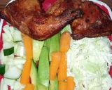 A picture of step 5 of Chicken with salad.