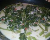 A picture of step 4 of Spicy creamy chicken with kangkong.