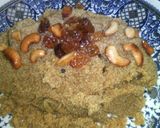 A picture of step 3 of Jaggery rava kesari.