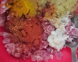 A picture of step 1 of Tandoori Smoked Keema.