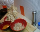 รูปขั้นตอนการทำที่ 2 ของ Chicken schnitzel ไก่ทอด