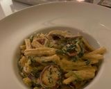 A picture of step 7 of Chorizo and Spinach Creamy Pasta.