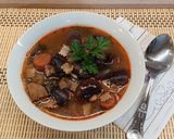 Házi tarka bableves 🫘🍲🫘 recept fázis 6 fotója
