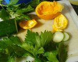 Foto del paso 1 de la receta: Diurético y antioxidante licuado de apio, pepino y naranja 👌