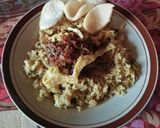 Foto langkah ke 7 dari resep Nasi Goreng Rendang Ayam Kampung.